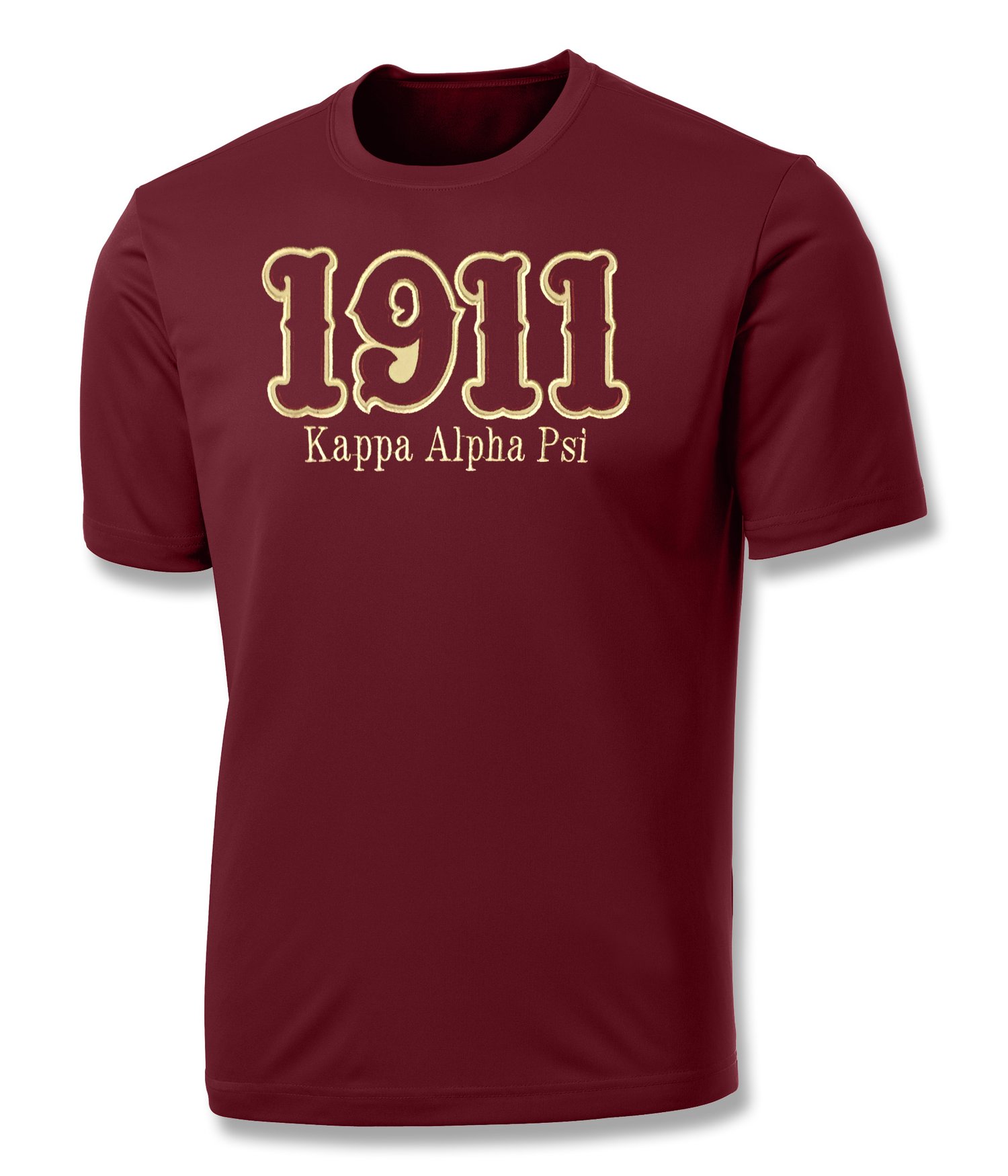 Image of INDUSTRY FIRST - "1911" DRY-FIT SHORT SLEEVED SHIRT (CRIMSON)