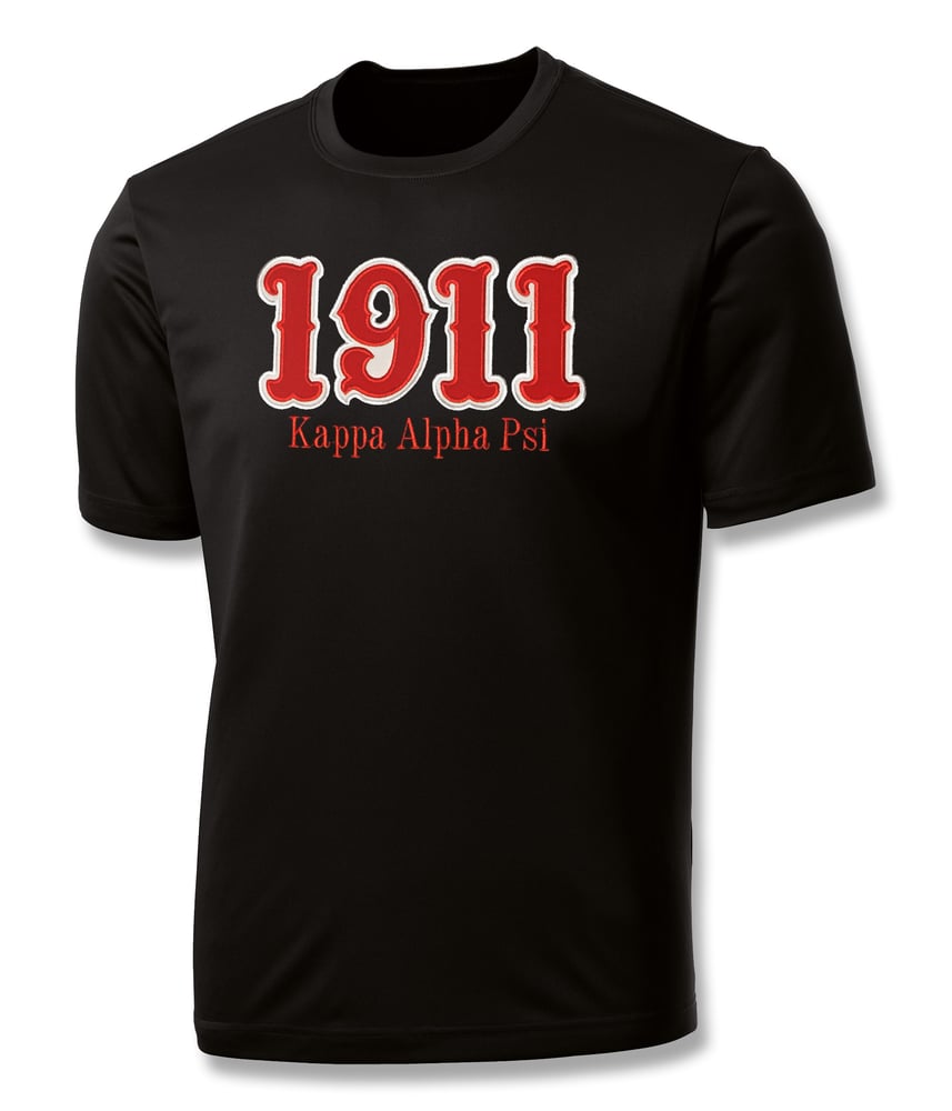 Image of INDUSTRY FIRST - "1911" DRY-FIT SHORT SLEEVED SHIRT (BLACK)