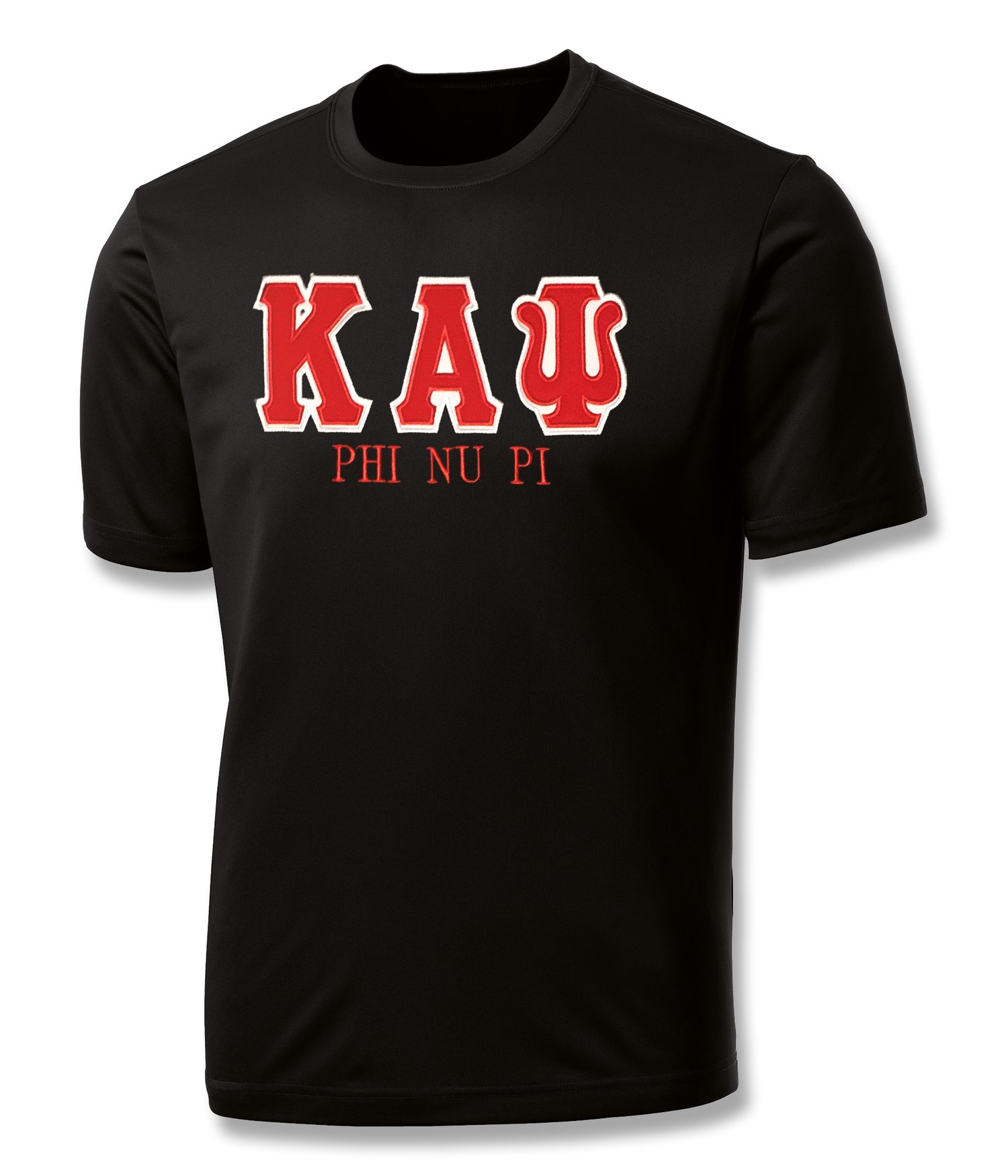 Image of INDUSTRY FIRST "KAΨ" DRY-FIT SHORT SLEEVED SHIRT (BLACK)