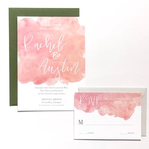 Image of Melissa Watercolor Invitation Suite