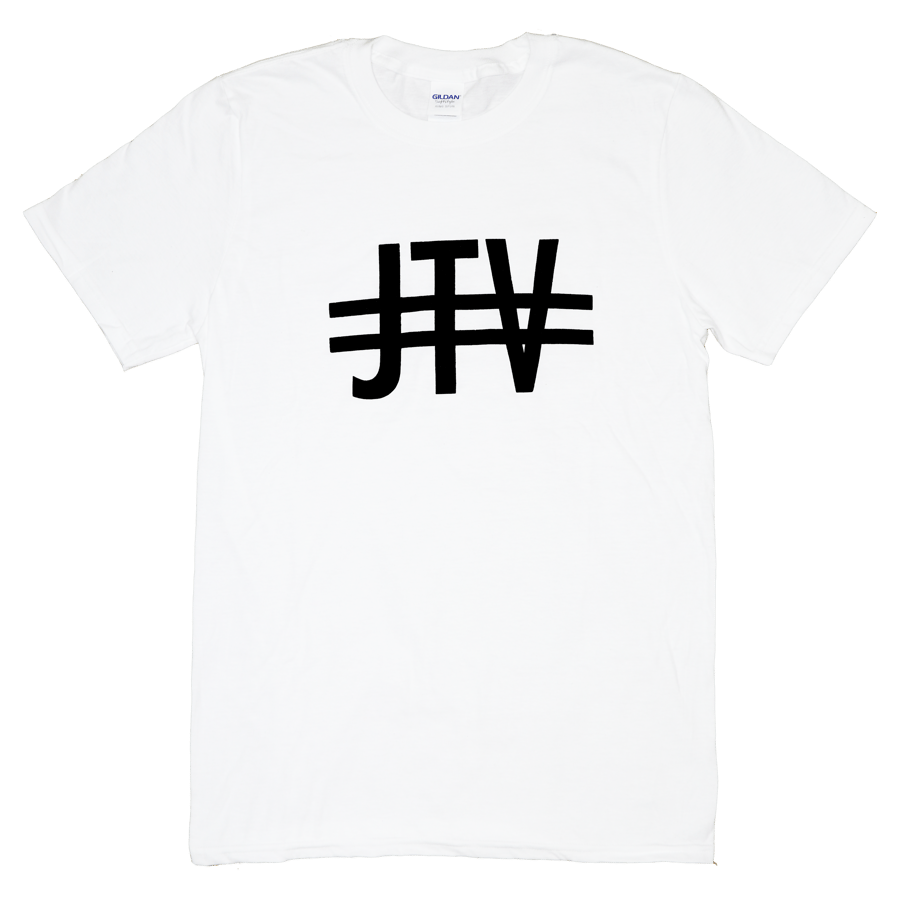 Image of JTV Logo Cotton T-Shirt, White