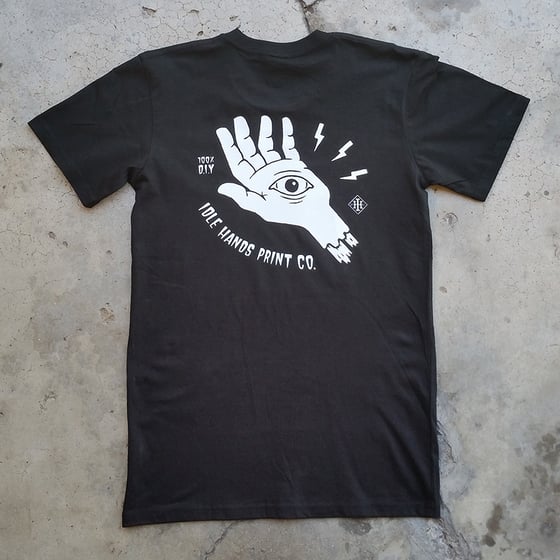 Image of All Seeing Eye Hand Black Tee