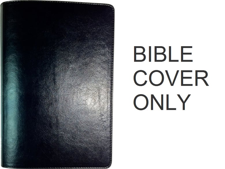 Image of Bible Cover Imitation Leather Black (fits Waterproof KJV Bible ONLY, not for New Testament size)