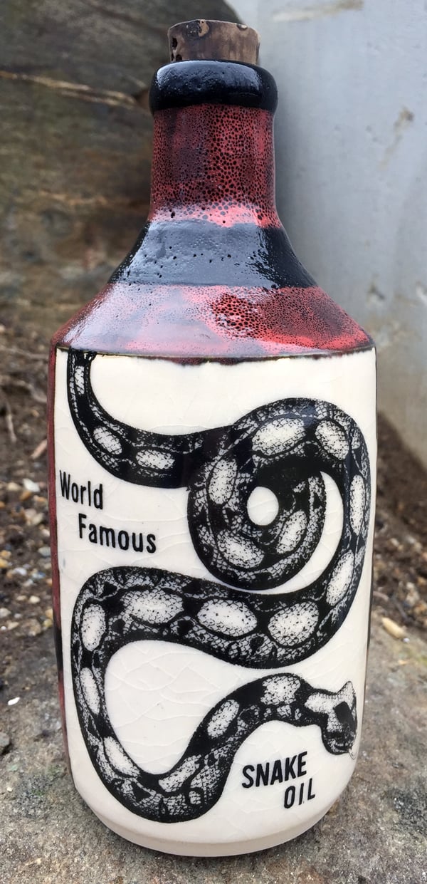 Image of Ceramic Bottle 41 - Famous Snake Oil