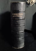 Holy Bible, 1875s, massive silver corners with angels, monogrammes LVGN