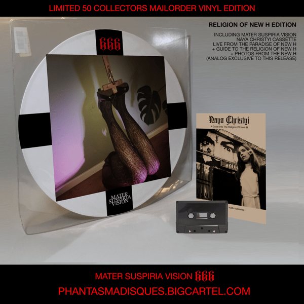 Image of Mater Suspiria Vision - 666 - New H Set - Vinyl + Exclusive Cassette Live From The New H + Zine