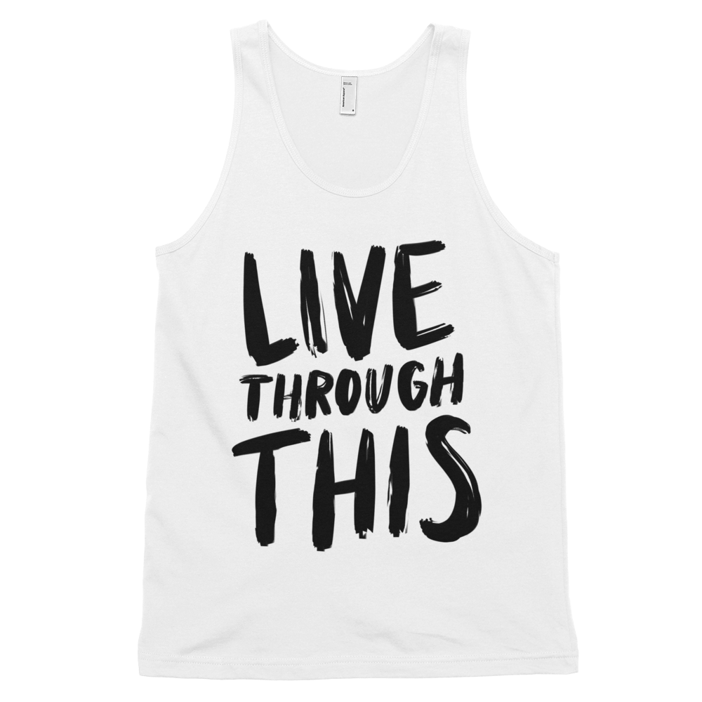 Image of Unisex Brushstroke Tank - White