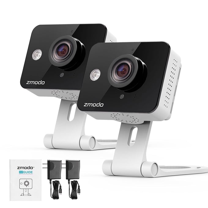 Image of Zmodo Cámara de seguridad de vídeo mini WiFi Wireless Smart Home Audio bidireccional