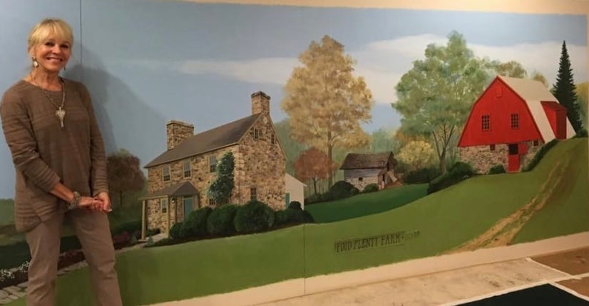 Image of 6 x 16' Mural for Food Plenty Restaurant in Clarksville, MD