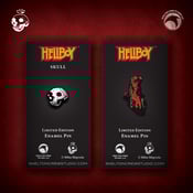 Image of Hellboy/B.P.R.D.: Hellboy and Skull enamel pin set! 