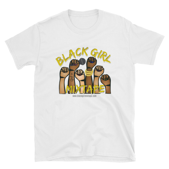 Image of White Black Girl Mixtape Logo Tshirt