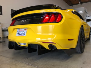 Image of 2015 - 2017 Ford Mustang S550 rear diffuser