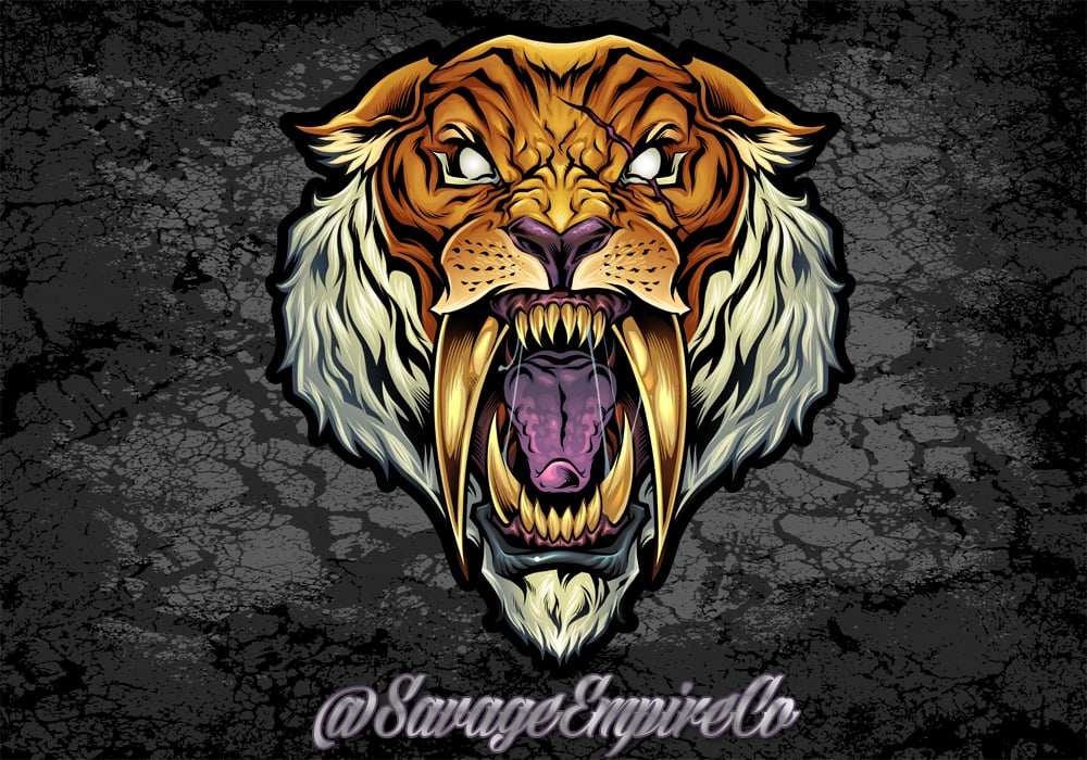 Image of SAVAGE SABERTOOTH STICKERS