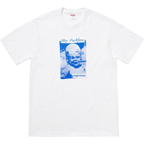 Image of SUPREME- FUCK FACE TEE WHITE