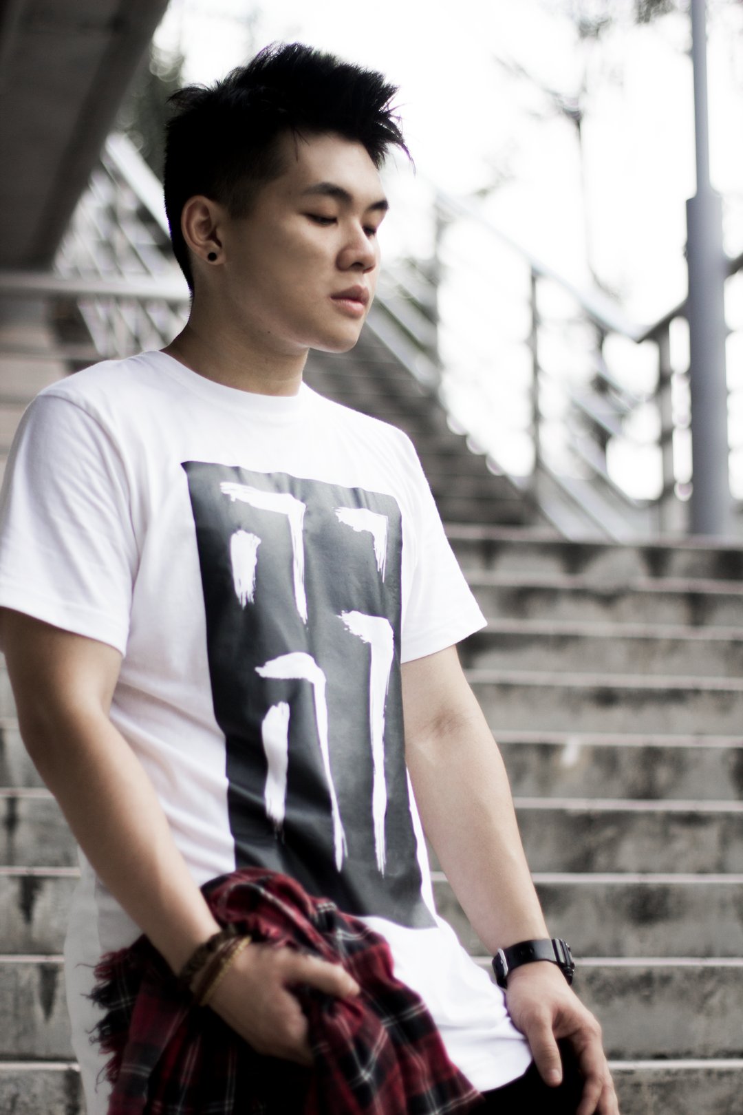 Image of "YHVH"  Long Tee – White