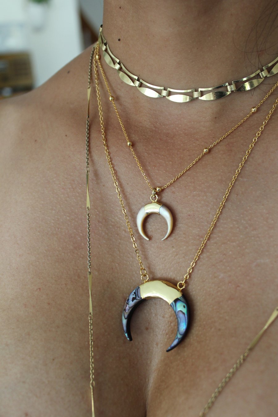 Image of Luna Necklace- Abalone