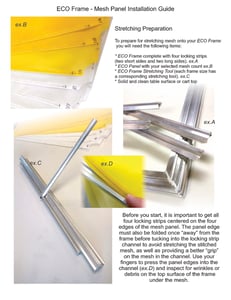 Image of 20x28 ECOframe restretchable screen frame