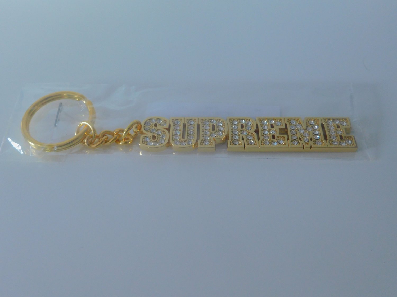 Image of Supreme block logo keychain