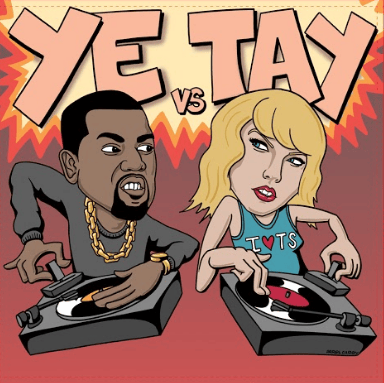 Image of "Ye vs Tay" 7-inch skratch record by Mike C and AkikoLUV