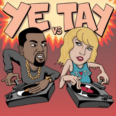 Image of "Ye vs Tay" 7-inch skratch record by Mike C and AkikoLUV