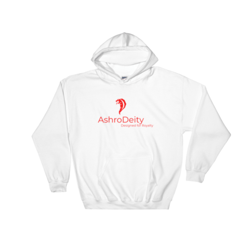 basic white hoodie