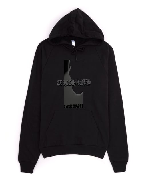 Image of EX INDUMENTIS BLACK HOODIE