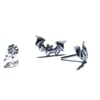 Mini Vampira earrings in sterling silver or gold