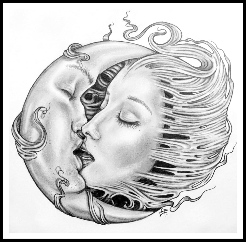 Image of ''Kiss the moon goodnight'' Fine Art Print