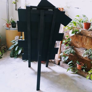 Uniquely Blue Single Sided Standing Chalkboard