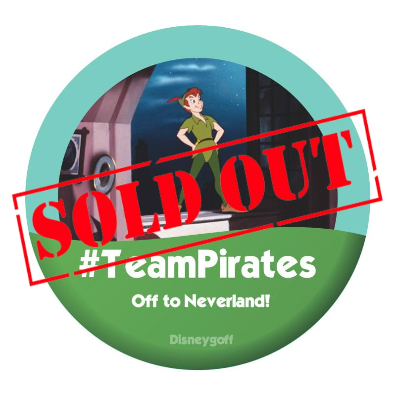 Image of #TeamPirates Button Badge - Peter Pan