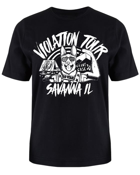 Image of Violation Tour 10th Anniversary Dog Shirt (pre-sale)