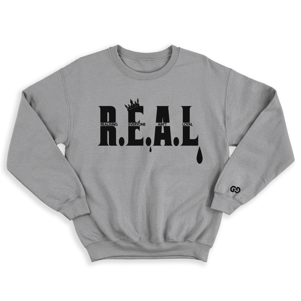Image of GMG-REAL 2.0 (HEATHER GREY) SWEATSHIRT