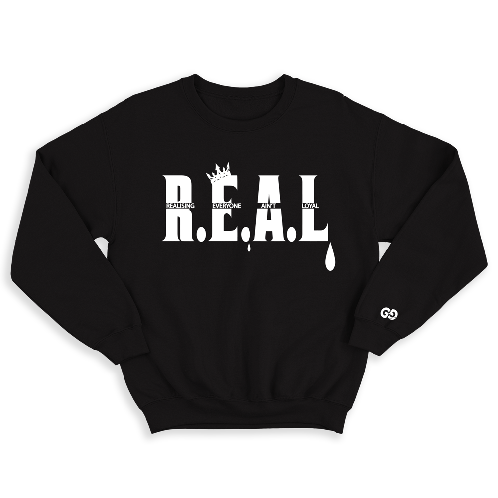 Image of GMG-REAL 2.0 (BLACK) SWEATSHIRT