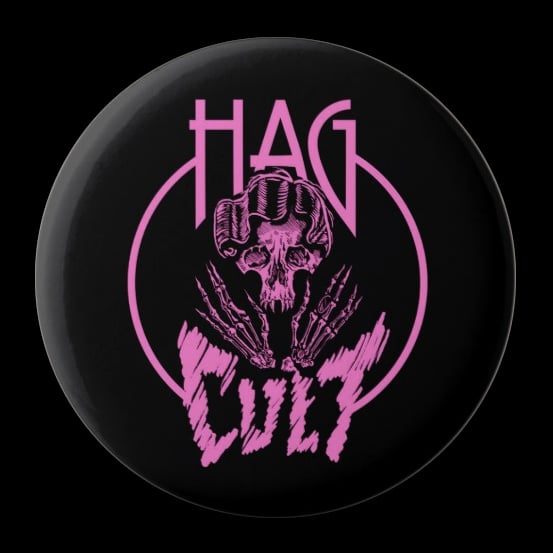 Image of SkeleHag Pink Button