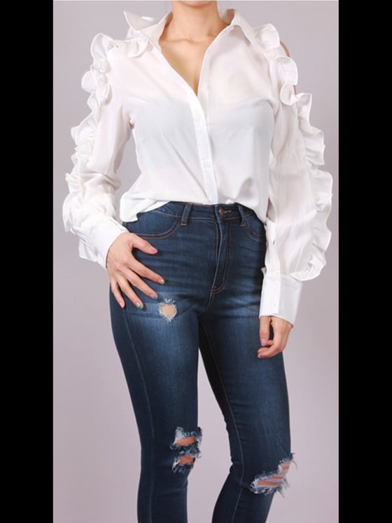 Image of APRIL RUFFLE TOP