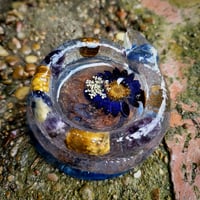 Image 3 of Tiger's Eye Snake Tealight Candle Holder 