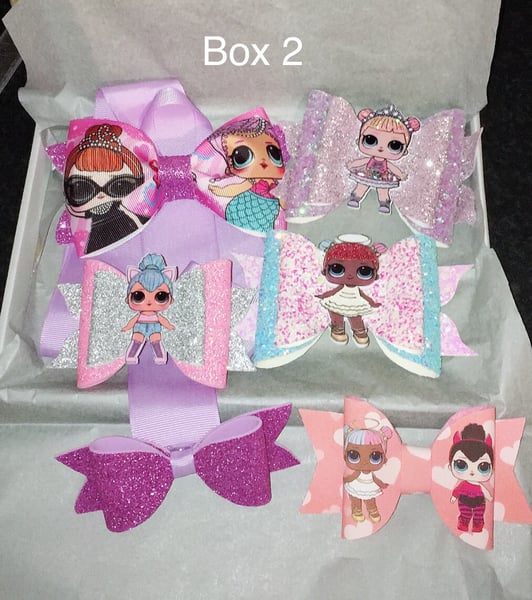 Image of Cute box of lol doll hair clips