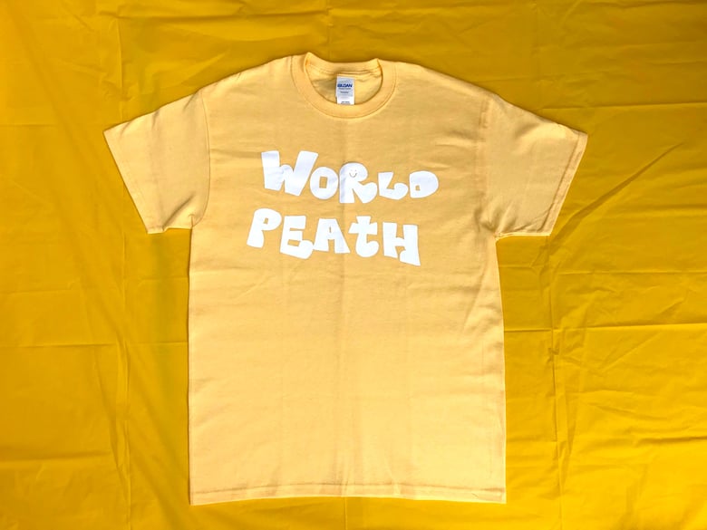 Image of world peath shirt (light yellow)
