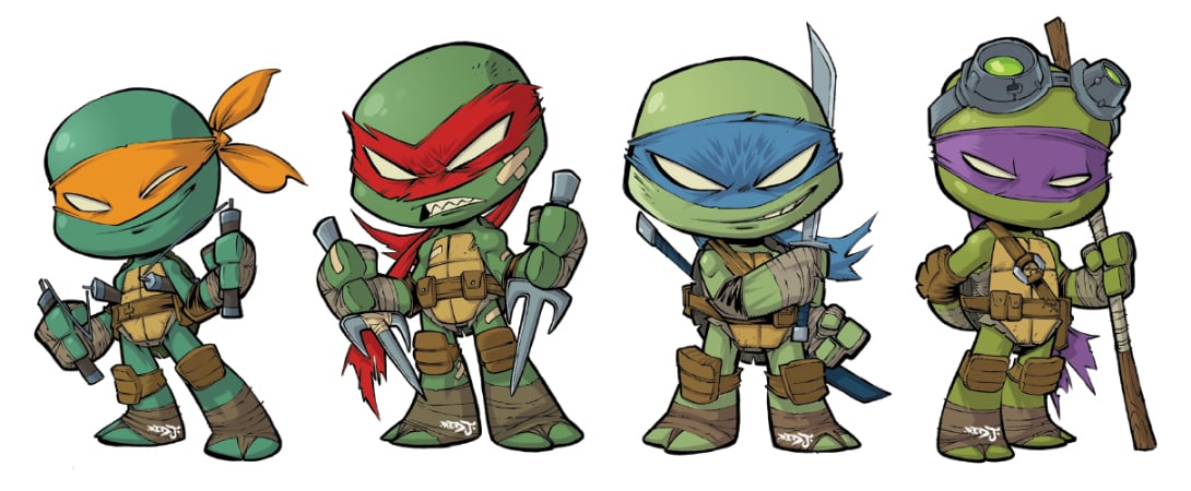 Tmnt Chibi Sticker Set The Red J Art Store 