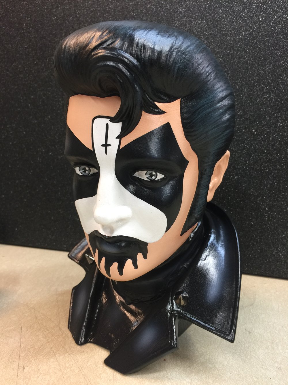 King Diamond Ceramic Elvis Bust