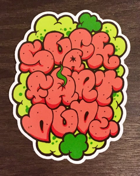 Image of Suck a fart sticker