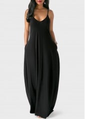 Image of black maxi dress