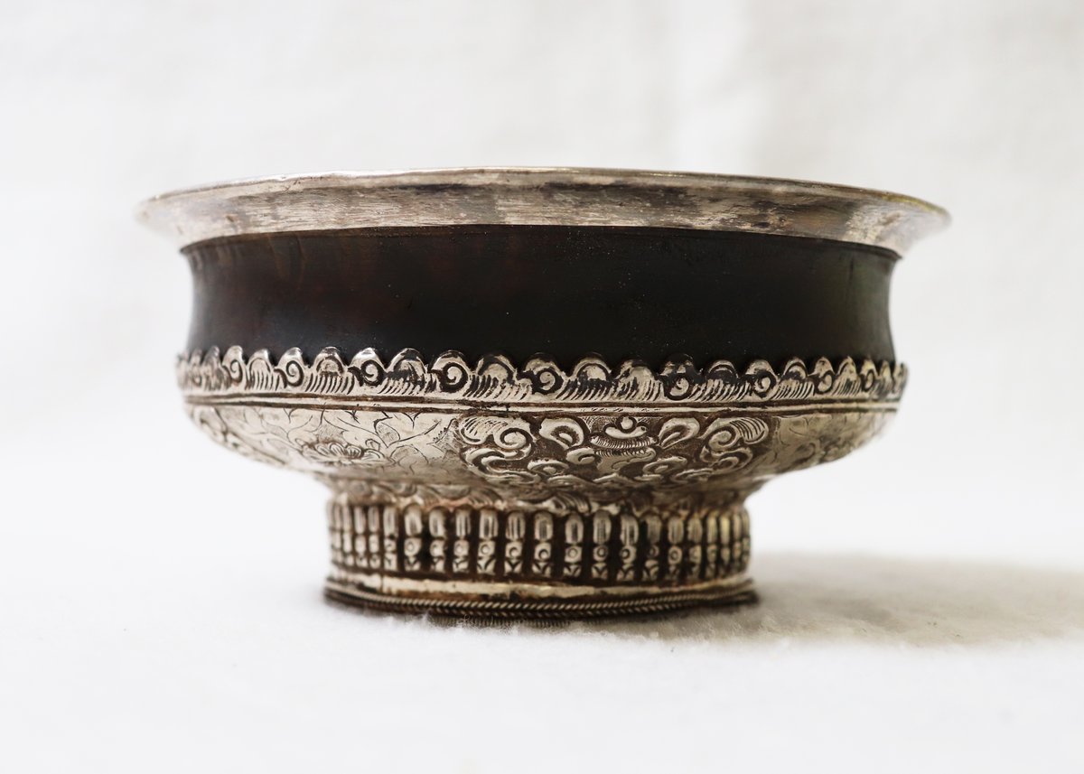 Vintage Tibetan Ceremonial Tea Cup 3/3 Baum Galleries