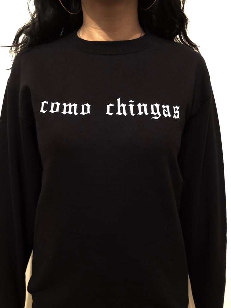 Image of Name Drop Crewneck Sweater - Black