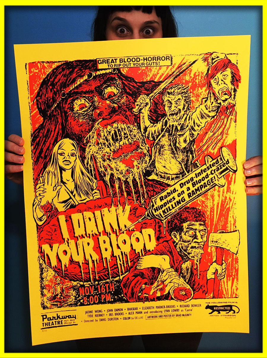 I Drink Your Blood 18x24 Screenprint | Store Hole!