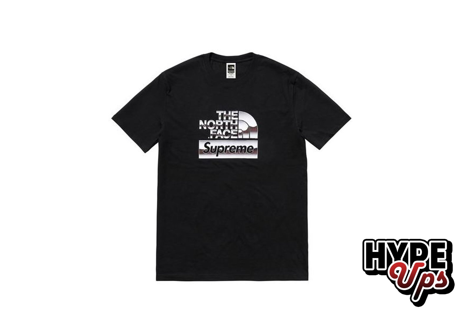 North face supreme metallic hot sale tee