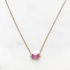Eleanor Pink Sapphire Necklace