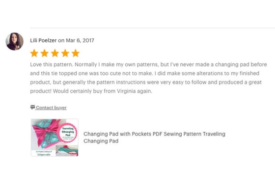 Image of Traveling Changing Pad PDF sewing pattern