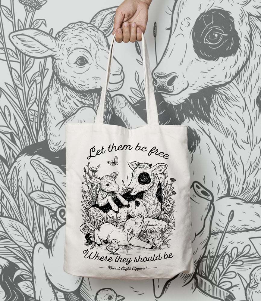 Image of LET THEM BE FREE TOTE BAG