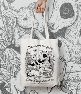 Image of LET THEM BE FREE TOTE BAG